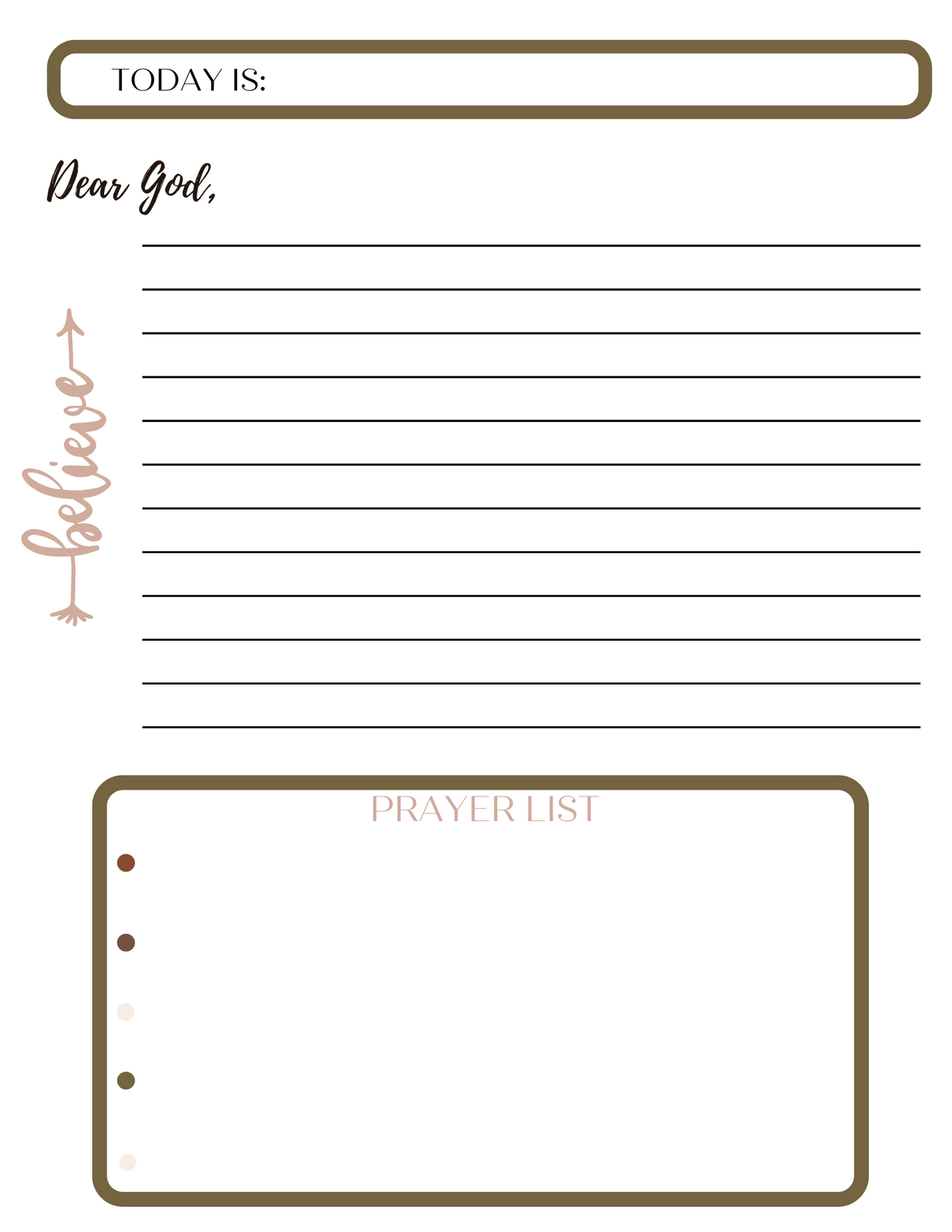 Prayer List Notepad