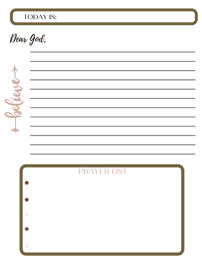 Prayer List Notepad