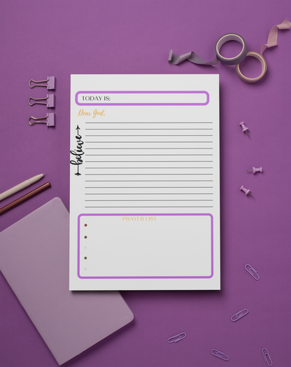 Prayer List Notepad
