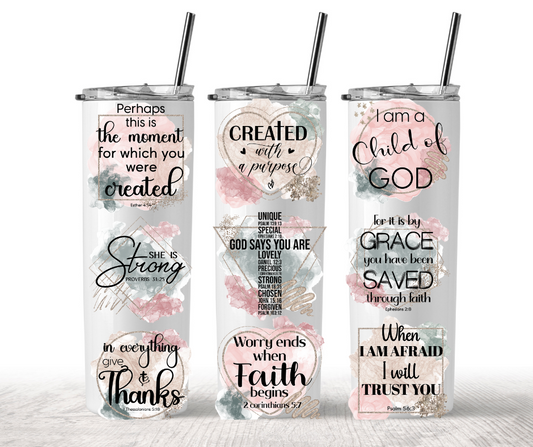 "I Am a Child of God" Tumbler