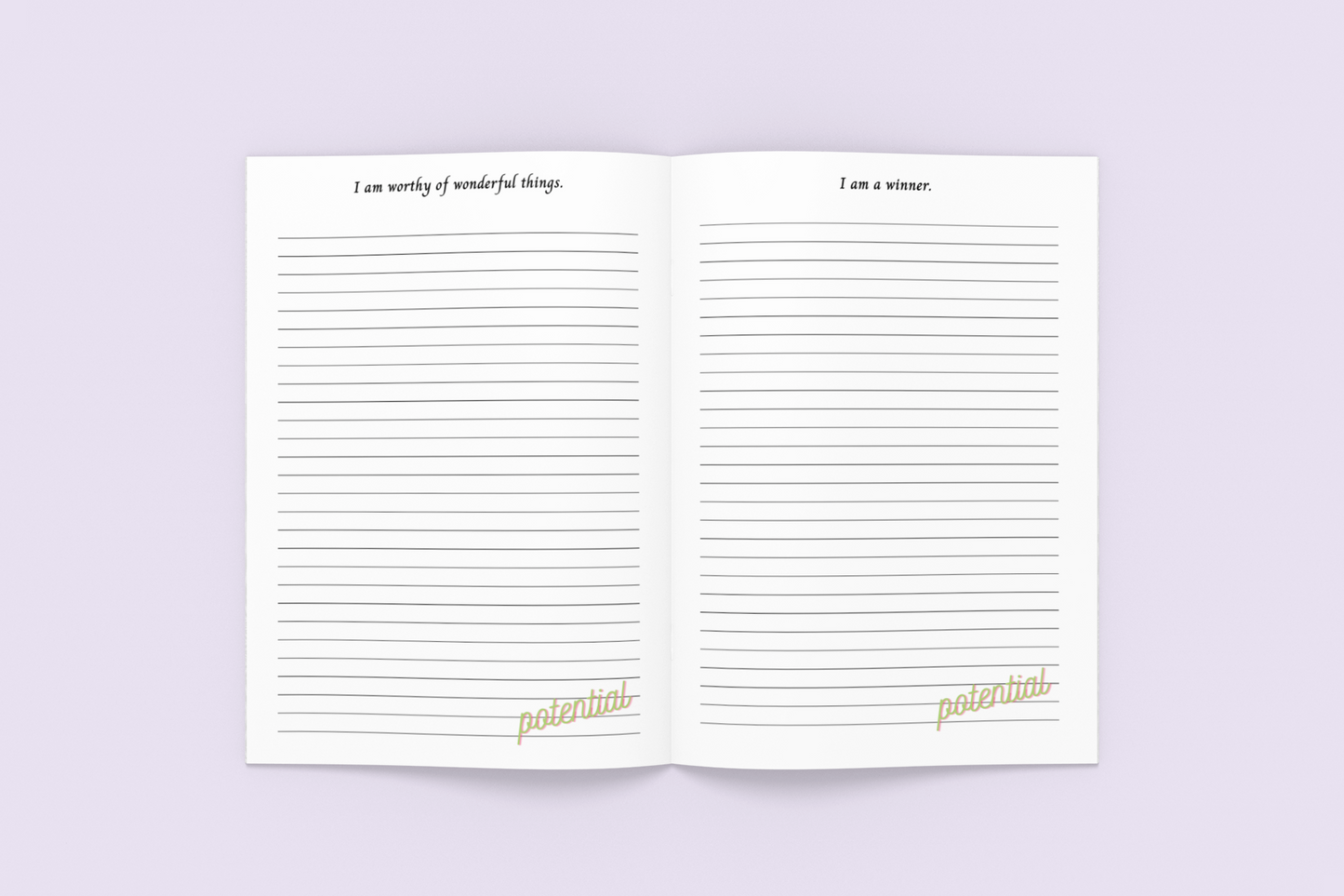 I Have Great Potential Affirmation Journal