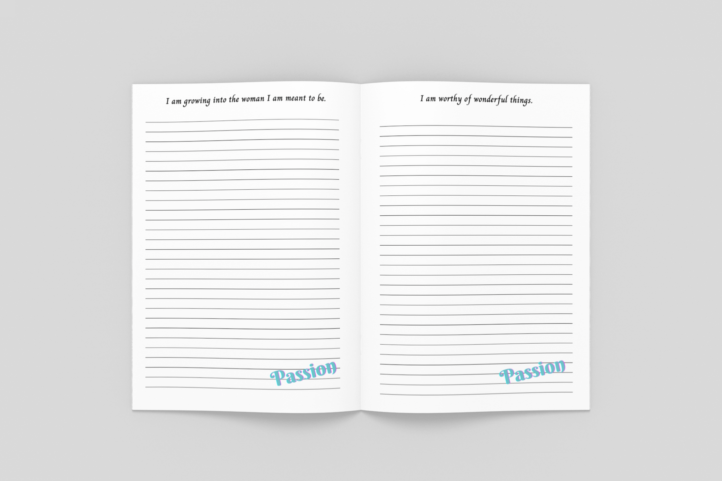 Driven by My Passion Affirmation Journal